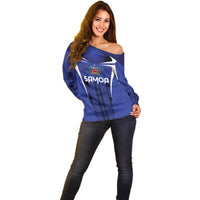 2026 Rugby Nations Series Custom Manu Samoa Off Shoulder Sweater LT9 - Polynesian Pride