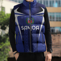 2026 Rugby Nations Series Custom Manu Samoa Sleeveless Puffer Jacket LT9 - Polynesian Pride