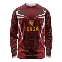 2026 Rugby Nations Series Custom Tonga Ikale Tahi Long Sleeve Shirt LT9 Unisex Red - Polynesian Pride