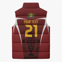 2026 Rugby Nations Series Custom Tonga Ikale Tahi Sleeveless Puffer Jacket LT9 - Polynesian Pride