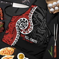 Honour The Treaty New Zealand Apron Toitu Te Tiriti Ake Ake Ake LT9 Red - Polynesian Pride