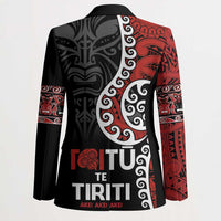 Honour The Treaty New Zealand Blazer Toitu Te Tiriti Ake Ake Ake - Polynesian Pride