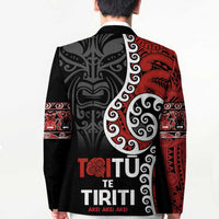Honour The Treaty New Zealand Blazer Toitu Te Tiriti Ake Ake Ake - Polynesian Pride