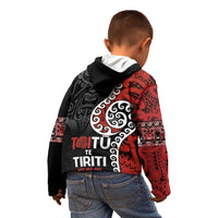 Honour The Treaty New Zealand Kid Hoodie Toitu Te Tiriti Ake!Ake!Ake!
