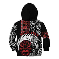 Honour The Treaty New Zealand Personalised Kid Hoodie Toitu Te Tiriti Indigenous Maori Face