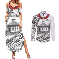 Samoa Mau Movement House Personalised Couples Matching Summer Maxi Dress and Long Sleeve Button Shirt Fa'a Samoa The Samoan Way