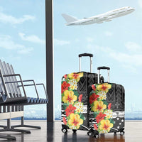 Samoa Tribal Hibiscus Flowers Luggage Cover LT9 - Polynesian Pride