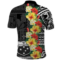 Samoa Tribal Hibiscus Flowers Polo Shirt LT9 - Polynesian Pride
