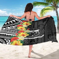 Samoa Tribal Hibiscus Flowers Sarong
