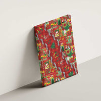 Mele Kalikimaka Pakalana Pikake Lei Canvas Wall Art Hawaiian Rodeo Paniolo Omaomao Palaka - Polynesian Pride