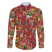 Mele Kalikimaka Pakalana Pikake Lei Family Matching Summer Maxi Dress and Hawaiian Shirt Hawaiian Rodeo Paniolo Omaomao Palaka - Polynesian Pride