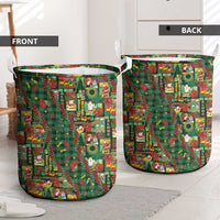Mele Kalikimaka Pakalana Pikake Lei Laundry Basket Hawaiian Rodeo Paniolo Ulaula Palaka LT9 - Polynesian Pride