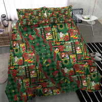 Mele Kalikimaka Pakalana Pikake Lei Bedding Set Hawaiian Rodeo Paniolo Ulaula Palaka - Polynesian Pride