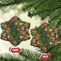 Mele Kalikimaka Pakalana Pikake Lei Ceramic Ornament Hawaiian Rodeo Paniolo Ulaula Palaka - Polynesian Pride