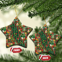 Mele Kalikimaka Pakalana Pikake Lei Ceramic Ornament Hawaiian Rodeo Paniolo Ulaula Palaka - Polynesian Pride