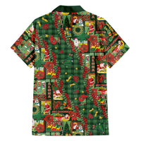 Mele Kalikimaka Pakalana Pikake Lei Family Matching Short Sleeve Bodycon Dress and Hawaiian Shirt Hawaiian Rodeo Paniolo Ulaula Palaka - Polynesian Pride