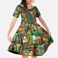 Mele Kalikimaka Pakalana Pikake Lei Family Matching Tank Maxi Dress and Hawaiian Shirt Hawaiian Rodeo Paniolo Ulaula Palaka - Polynesian Pride