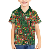 Mele Kalikimaka Pakalana Pikake Lei Kid Hawaiian Shirt Hawaiian Rodeo Paniolo Ulaula Palaka - Polynesian Pride