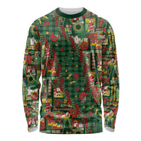 Mele Kalikimaka Pakalana Pikake Lei Long Sleeve Shirt Hawaiian Rodeo Paniolo Ulaula Palaka - Polynesian Pride