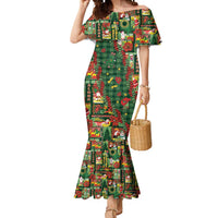 Mele Kalikimaka Pakalana Pikake Lei Mermaid Dress Hawaiian Rodeo Paniolo Ulaula Palaka - Polynesian Pride