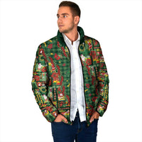 Mele Kalikimaka Pakalana Pikake Lei Padded Jacket Hawaiian Rodeo Paniolo Ulaula Palaka LT9 - Polynesian Pride