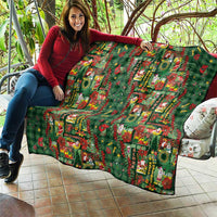 Mele Kalikimaka Pakalana Pikake Lei Quilt Hawaiian Rodeo Paniolo Ulaula Palaka - Polynesian Pride