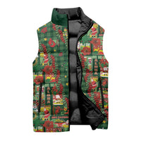 Mele Kalikimaka Pakalana Pikake Lei Sleeveless Puffer Jacket Hawaiian Rodeo Paniolo Ulaula Palaka LT9 - Polynesian Pride