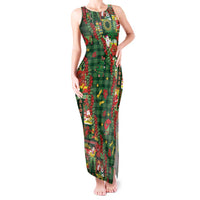 Mele Kalikimaka Pakalana Pikake Lei Tank Maxi Dress Hawaiian Rodeo Paniolo Ulaula Palaka - Polynesian Pride