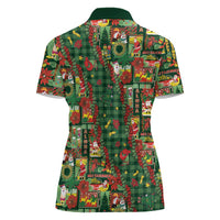 Mele Kalikimaka Pakalana Pikake Lei Women Polo Shirt Hawaiian Rodeo Paniolo Ulaula Palaka - Polynesian Pride