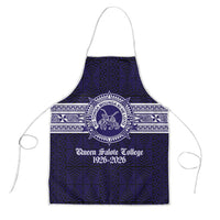 Tonga Queen Salote College 100 years Apron QSC 1926-2026 Tongan Pattern LT9 Blue - Polynesian Pride