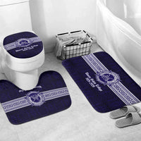 Tonga Queen Salote College 100 years Bathroom Set QSC 1926-2026 Tongan Pattern LT9 Mat Set Only (3 pcs) One Size Blue - Polynesian Pride