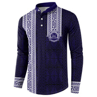 Tonga Queen Salote College 100 years Button Sweatshirt QSC 1926-2026 Tongan Pattern LT9 - Polynesian Pride