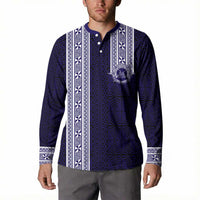 Tonga Queen Salote College 100 years Button Sweatshirt QSC 1926-2026 Tongan Pattern LT9 - Polynesian Pride