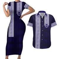 Tonga Queen Salote College 100 years Couples Matching Short Sleeve Bodycon Dress and Hawaiian Shirt QSC 1926-2026 Tongan Pattern