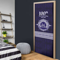 Tonga Queen Salote College 100 years Door Cover QSC 1926-2026 Tongan Pattern LT9 - Polynesian Pride