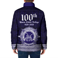 Tonga Queen Salote College 100 years Padded Jacket QSC 1926-2026 Tongan Pattern LT9 - Polynesian Pride