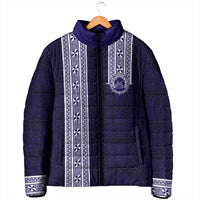 Tonga Queen Salote College 100 years Padded Jacket QSC 1926-2026 Tongan Pattern LT9 - Polynesian Pride