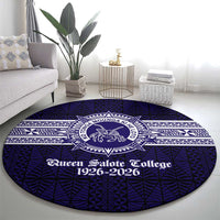 Tonga Queen Salote College 100 years Round Carpet QSC 1926-2026 Tongan Pattern LT9 - Polynesian Pride