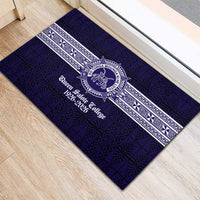 Tonga Queen Salote College 100 years Rubber Doormat QSC 1926-2026 Tongan Pattern LT9 - Polynesian Pride