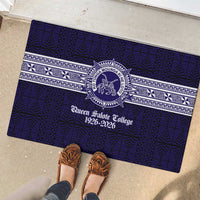 Tonga Queen Salote College 100 years Rubber Doormat QSC 1926-2026 Tongan Pattern LT9 - Polynesian Pride