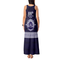 Tonga Queen Salote College 100 years Tank Maxi Dress QSC 1926-2026 Tongan Pattern LT9 - Polynesian Pride