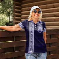 Tonga Queen Salote College 100 years Women Polo Shirt QSC 1926-2026 Tongan Pattern LT9 - Polynesian Pride