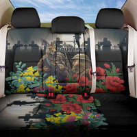 Kangaroo-Kiwi Soldier ANZAC Personalised Back Car Seat Cover Golden Wattle Poppy Flowers
