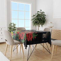 Kangaroo-Kiwi Soldier ANZAC Personalised Tablecloth Golden Wattle Poppy Flowers LT9 - Polynesian Pride
