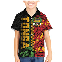 Personalised Tonga Emancipation Day Family Matching Mermaid Dress and Hawaiian Shirt Puleanga Fakatui O Since 1970