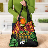 Personalised Tonga Emancipation Day Grocery Bag Puleanga Fakatui O Since 1970 LT9 - Polynesian Pride