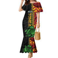 Personalised Tonga Emancipation Day Mermaid Dress Puleanga Fakatui O Since 1970 LT9 Women Red - Polynesian Pride