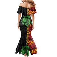 Personalised Tonga Emancipation Day Mermaid Dress Puleanga Fakatui O Since 1970 LT9 - Polynesian Pride