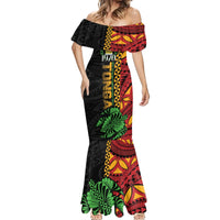 Personalised Tonga Emancipation Day Mermaid Dress Puleanga Fakatui O Since 1970 LT9 - Polynesian Pride