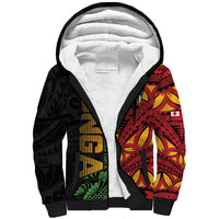 Personalised Tonga Emancipation Day Sherpa Hoodie Puleanga Fakatui O Since 1970 LT9 Unisex Red - Polynesian Pride